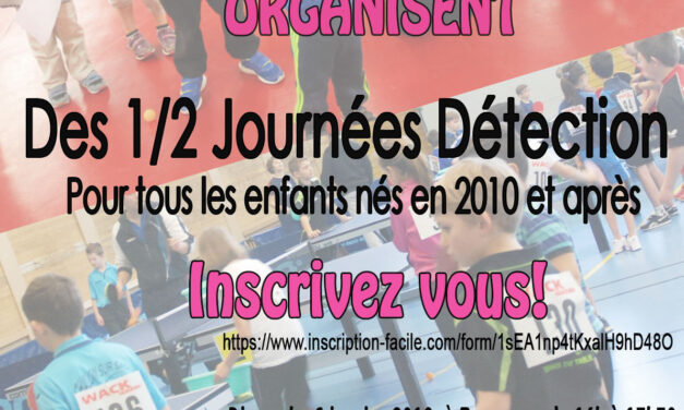 Après-midis de détection interdépartementale